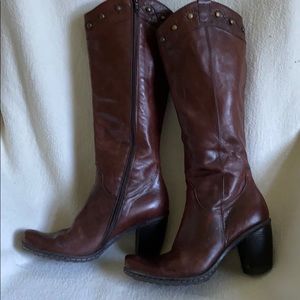 Sundance leather western boots studs, 7, cowboy